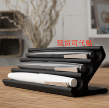 跨境极简主义黑色塑料笔保持器组织者-书桌用笔保持器-笔架