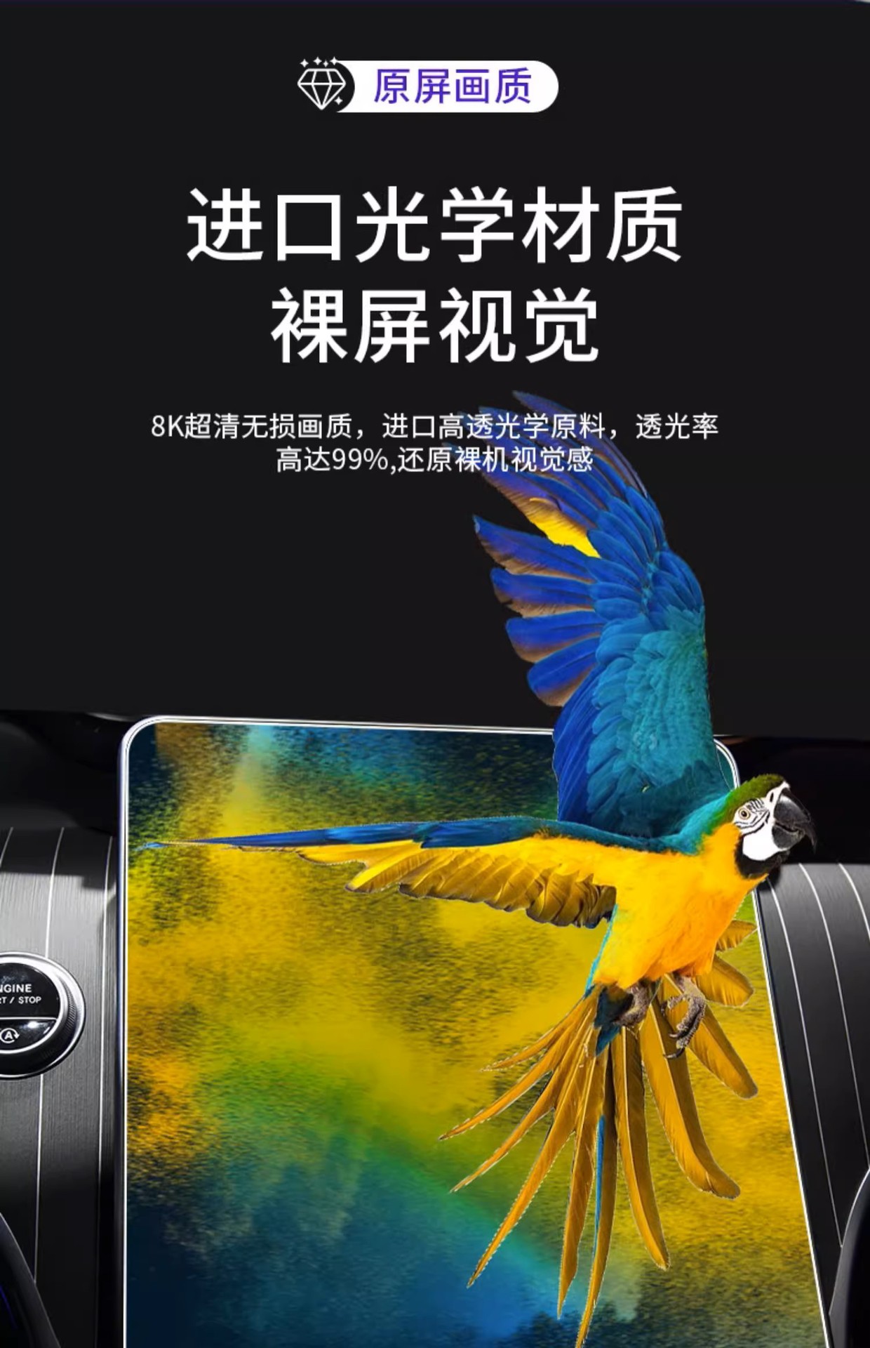 24 Mercedes-Benz Glc300L C-Class C260L Interior Protective Film Navigation Display Screen Tempered Film Central Control Film