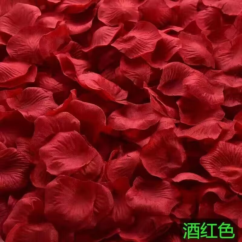 摩擦のないバラの偽の花びら、結婚式の告白の装飾、手振り花のプロポーズ、花びらの雨、結婚式の部屋の装飾用品|undefined