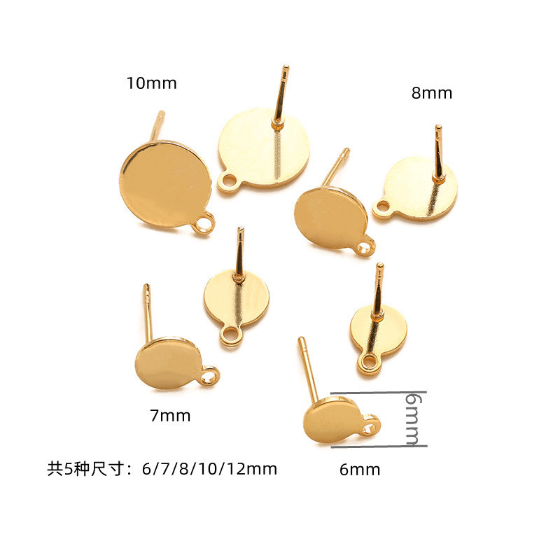 不锈钢葫芦片焊针  小耳饰配件 DIY耳饰配件 耳钉饰品材料