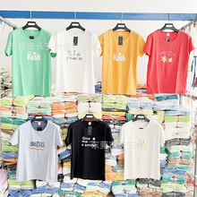 低价清仓库存服装 2025夏季女式T恤短袖 出口东南亚非洲地摊货源