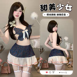 情趣内衣小胸校园性感睡衣cosplay学姐制服学生激情免脱套装2787
