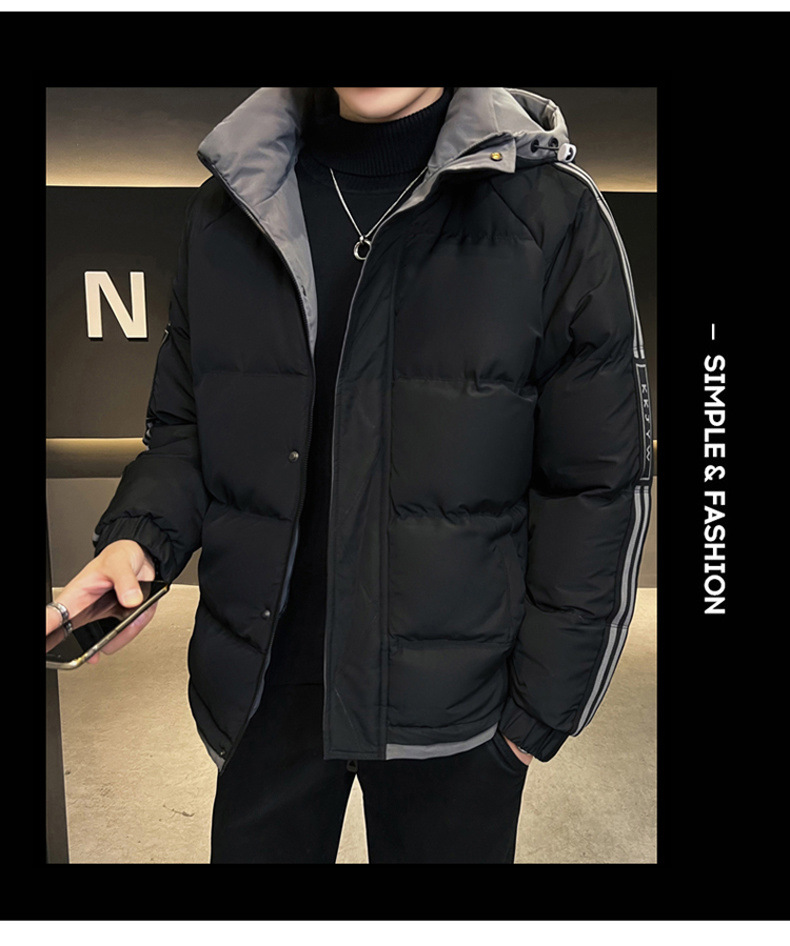 Men's Down Jacket Warm Winter Hooded Coat Thickened Outerwear_voghion.com