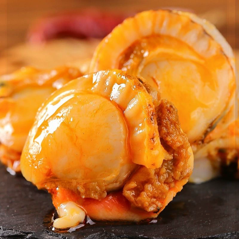 Гребешки, острый готовый к употреблению морепродукты закуски, снеки, готовые к употреблению закуски, острые и вкусные