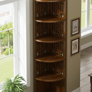 Corner Storage Rack Bookshelf Living Room Corner Cabinet Corner Cabinet Restaurant Corner Cabinet Sofa Triangle Cabinet Corner Cabinet Tea Cabinet