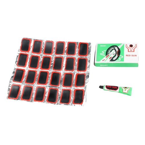 Wholesale bicycle tire repair glue with film, tire patch, bicycle repair tools, 48 ​​pieces of cold repair glue