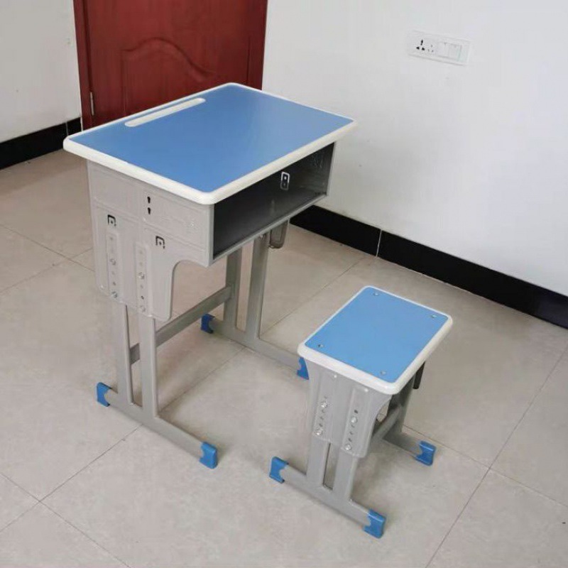 단일 이중 기둥 사각 스툴 파란색과 흰색 - 도매 - 8개 세트 이상 무료 배송