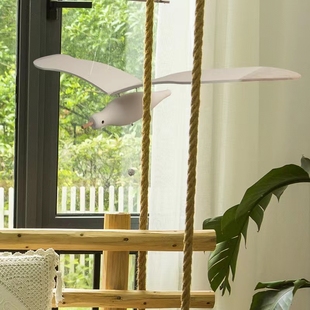 ✅ Flying Seagull Hanging Bird Living Room Balcony Decoration Children's Bedside Toy Aerial Pendant Hanging
