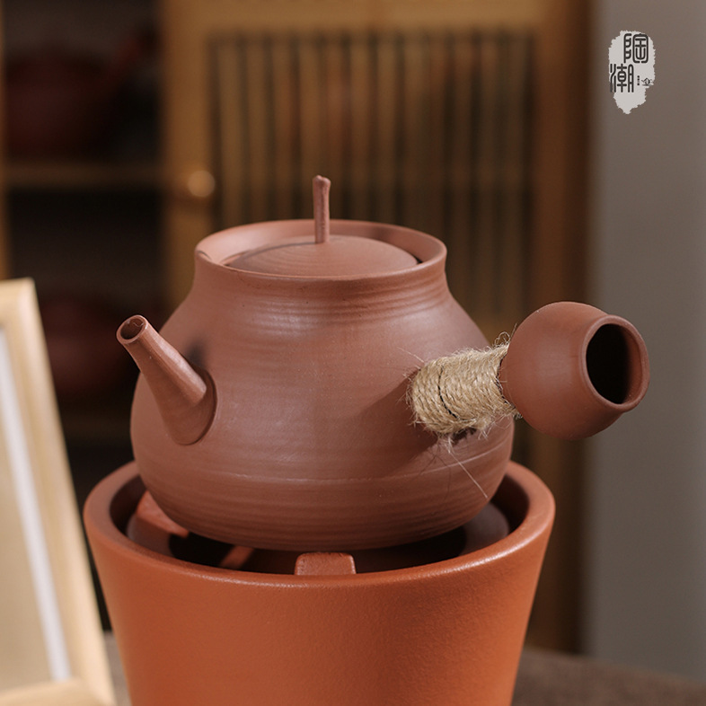 [Tao Chao Wen Chuang] Sand Pot Burning Water Chaoshan Kung Fu Tea Red Mud Pan Pot Sand Pot Boiling Water Boiling Teapot Outdoor
