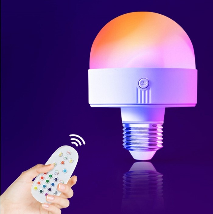 クロスボーダー USB 充電式電球 E26 ナイトライト雰囲気電球ランプリモコンセンサーベッドサイドテーブルランプ壁ランプ緊急|undefined
