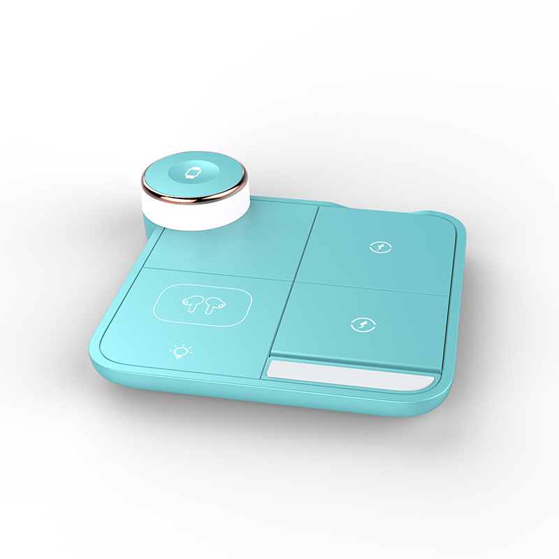 【新品上線】手機(jī)通用無線充 15W快充七彩氛圍燈多色無線充電器