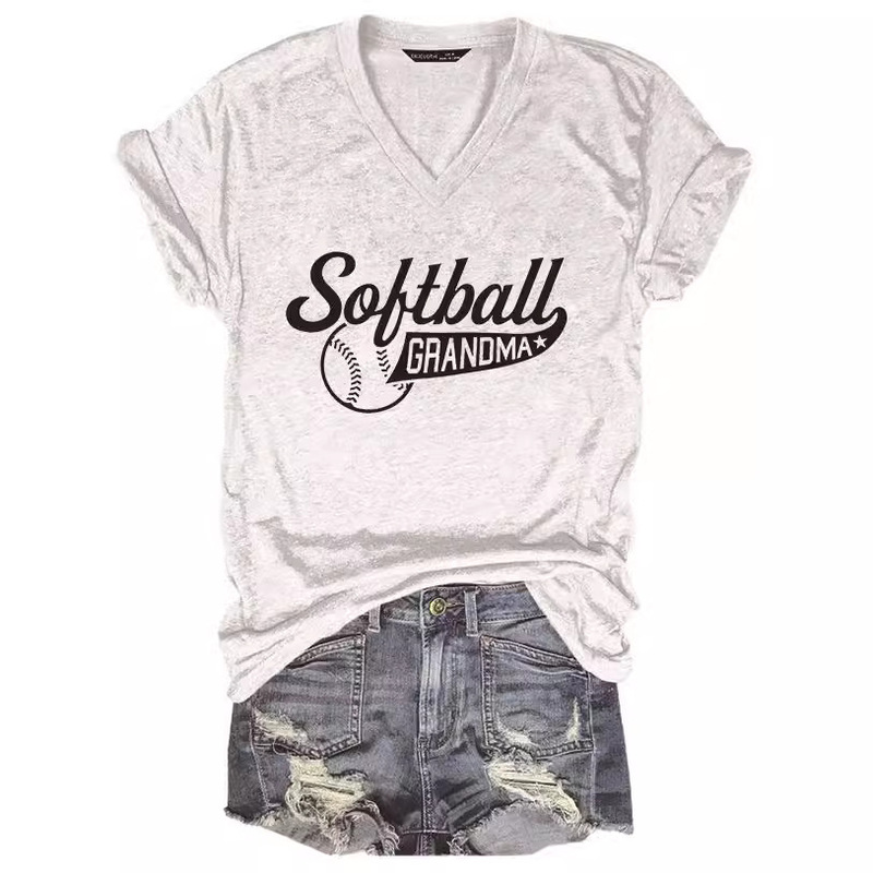 Cross-border ExporT Specializes in Women's Fashion PrinTed Casual Colorful CoTTon V Neck ShorT-sleeved T-shirT Cross-border ExporT Specializes in Women's Fashion PrinTed Casual Colorful CoTTon V Neck ShorT-sleeved T-shirT