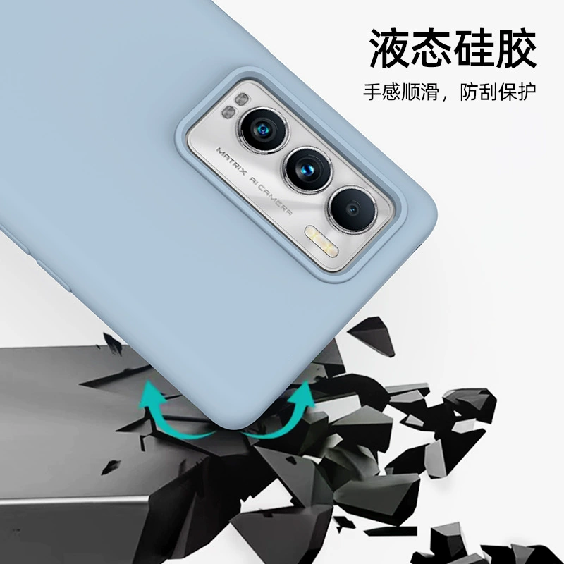 Совместимый силиконовый чехол для телефона, защитный чехол, realme, защита от падения