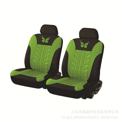 seat cover four seasons general Universal seat cover - butterfly-press-black-and-green-4-piece-set-of-two-seat-general