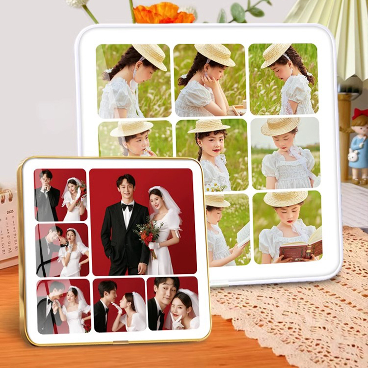 Customizable Photo Frames with Three, Four, Six, and Nine Grid Patterns for Displaying Crystal-Washed Photos, Wedding Photos, and Artistic Multi-Photo Creations Customizable Photo Frames with Three, Four, Six, and Nine Grid Patterns for Displaying Crystal-Washed Photos, Wedding Photos, and Artistic Multi-Photo Creations