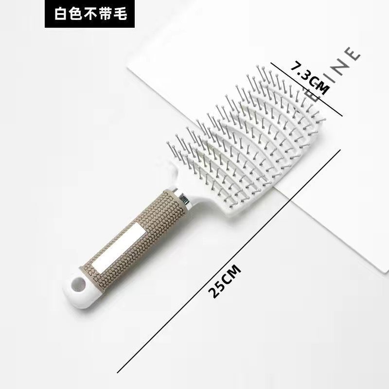 震え音の高い頭蓋の頂順髪の広い歯の大きいカーブの美容の櫛の骨のカールの形のふわふわしている櫛の男性のアーチ形のマッサージの櫛|undefined