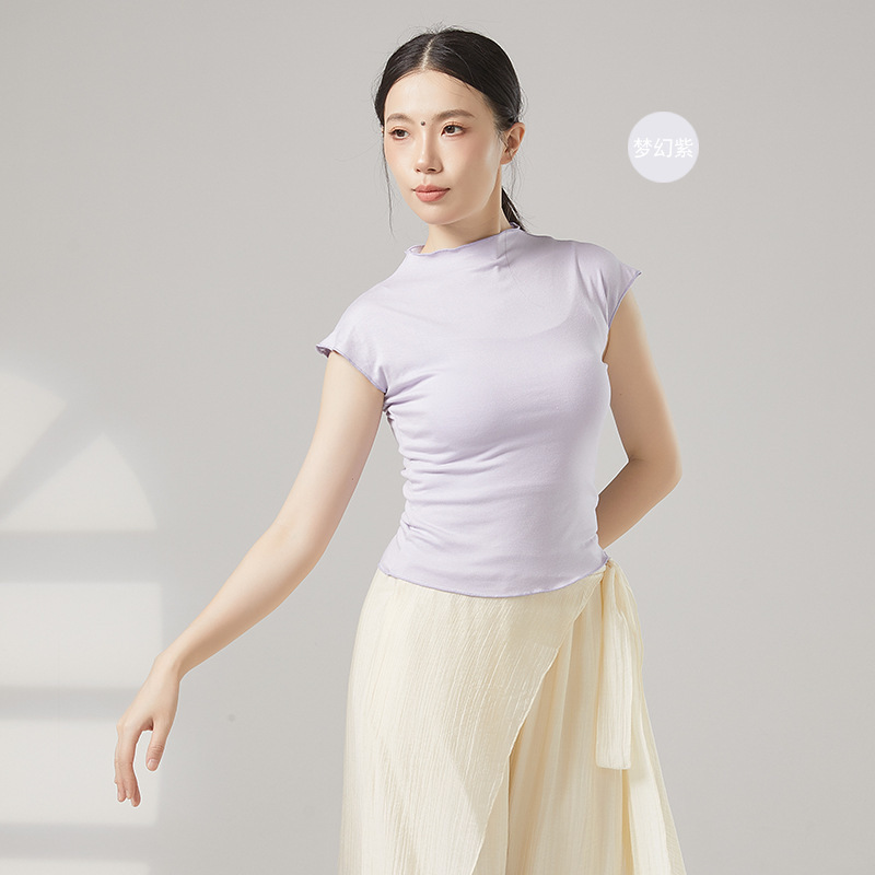 现代舞上衣古典舞练功服夏季中国舞服装女款新款立领时尚舞蹈衣服|undefined
