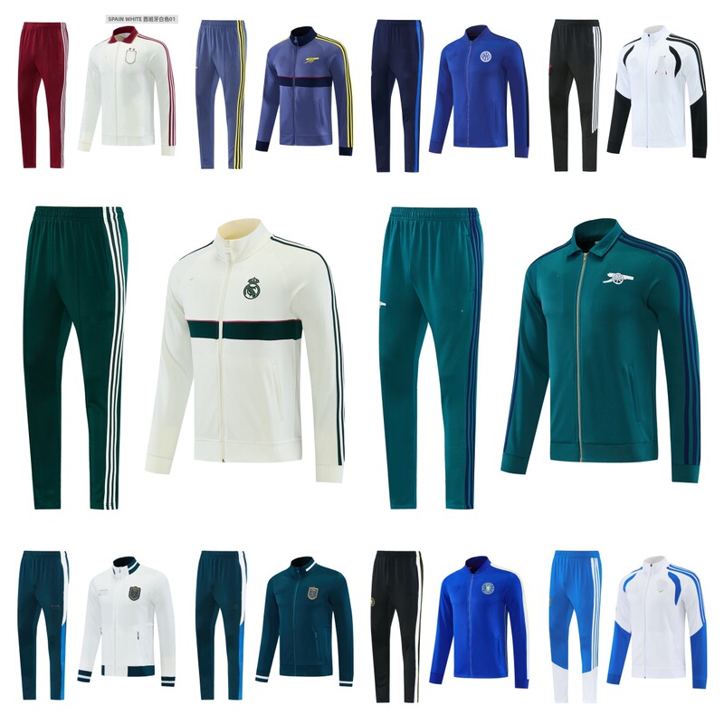 Football Jacket Set Spain Real Madrid Chelsea Tottenham Arsenal Barcelona Paris Argentina Can Be Sold Separately