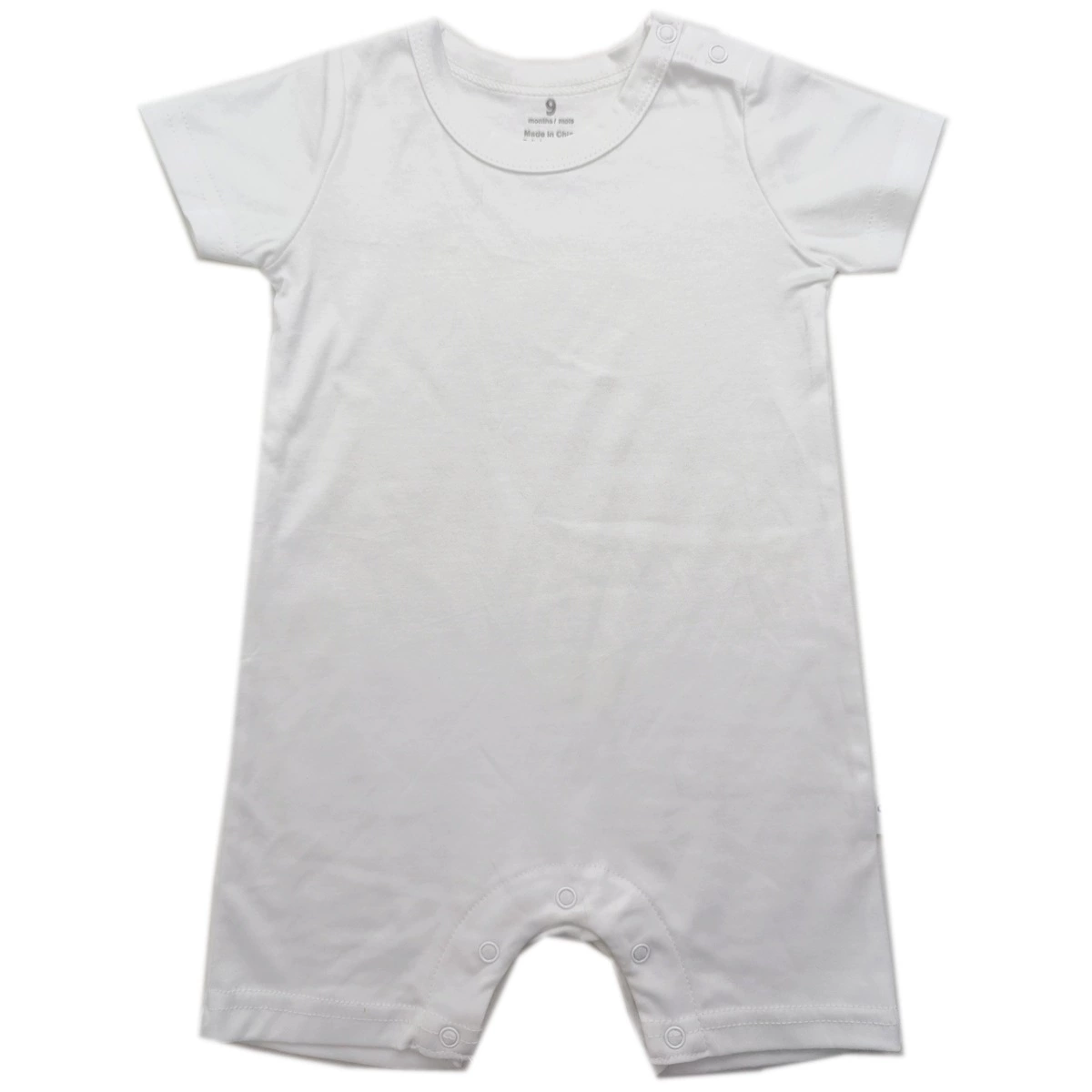 Foreign trade short crawl [double-sided cotton] baby animal floral floral shoulder open button one-piece short-sleeved crawl suit for men, women and infants