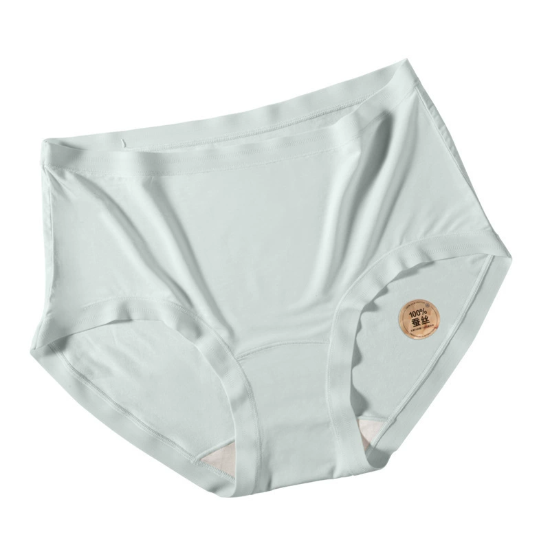 Шёлковая антибактериальная длинная underwear, высокая талия