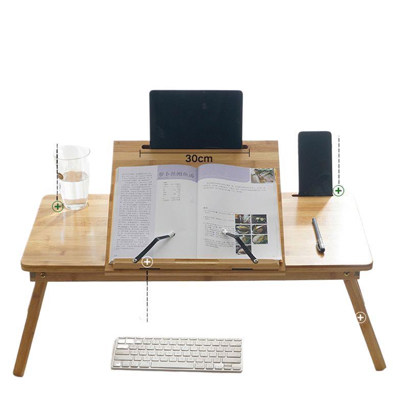 Mesa de computadora portátil de cama elevación de escritorio plegable alta mesa de dormitorio de estudiantes pequeña mesa de estudio