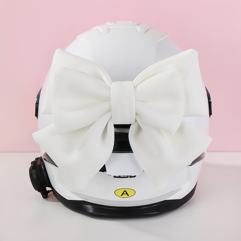 Quick-release Burst Helmet Decorative Bow Laimeng Xuejie Female Riding Motorcycle Motorcycle Electric Vehicle Decorative Pendant