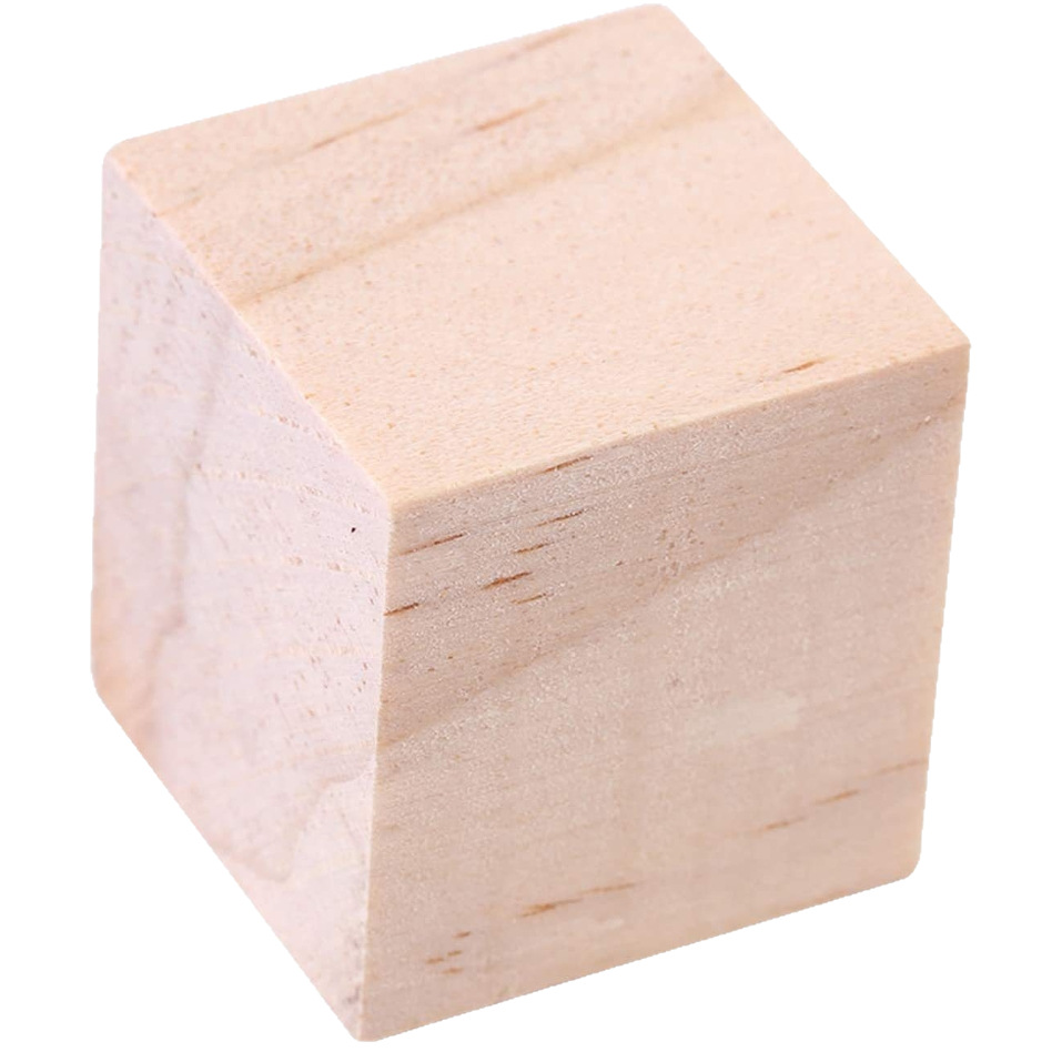 in stock New Zealand Pine Block Diy Model Puzzle Square Small Wood Block Model Material Children's Toys