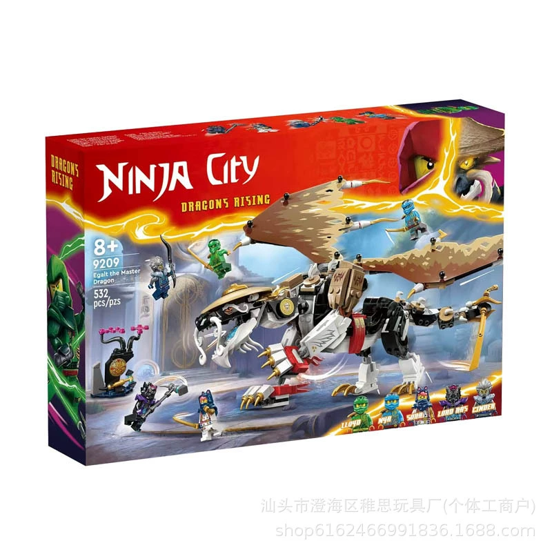 Ninja series, constructor for training for boys, minifigures, toy