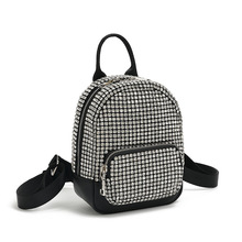 2025欧美跨境新款大容量女包闪亮水钻双肩包日常休闲百搭潮流背包