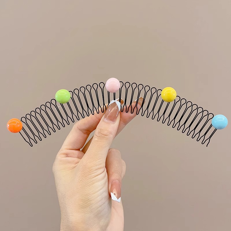 Cabello de la parte posterior de la cabeza de los niños, artefacto de acabado de cabello roto, peine de cabello tirado de pelo, peine de cabello roto, horquilla invisible, diadema, tocado