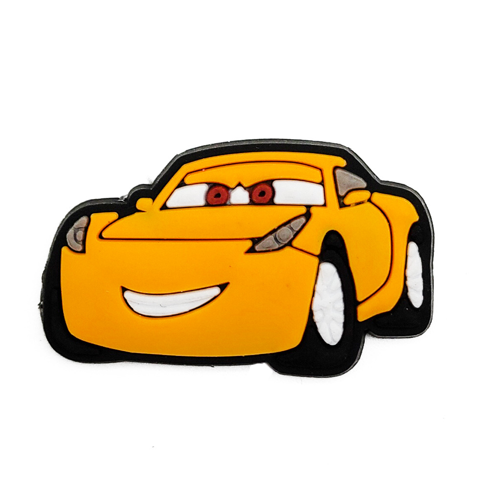 Racing historia serie agujero zapatos zapato flor zapato hebilla de dibujos animados agujero zapatos hebilla playa zapatos decoración superior con c