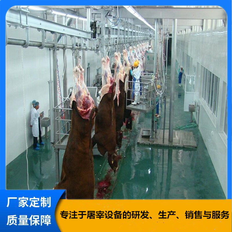 供应水牛肉牛屠宰设备 仿欧式牛屠宰流水线 牛羊猪屠宰流水线设备