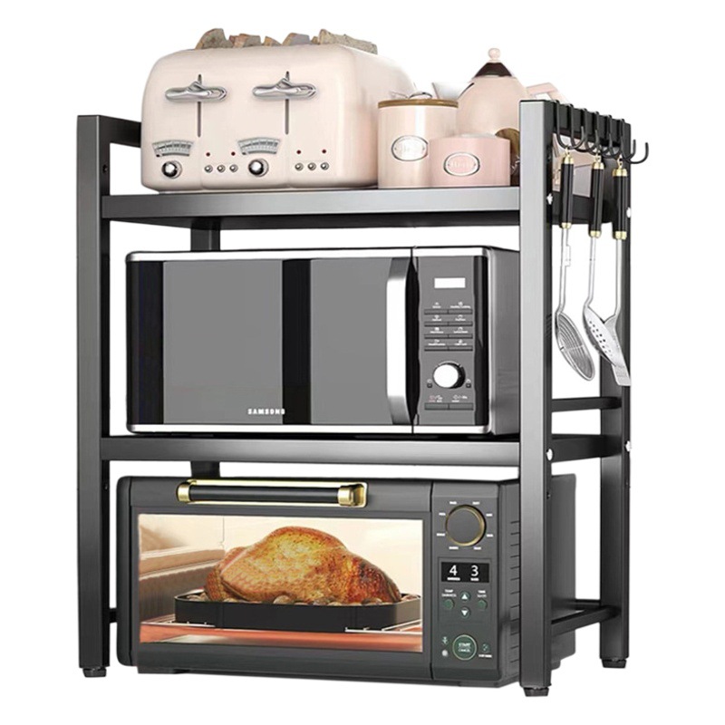 Kitchen Microwave Oven Rack, Multi-Functional Oven Stand, Rice Cooker Storage Bracket, Fixed Type