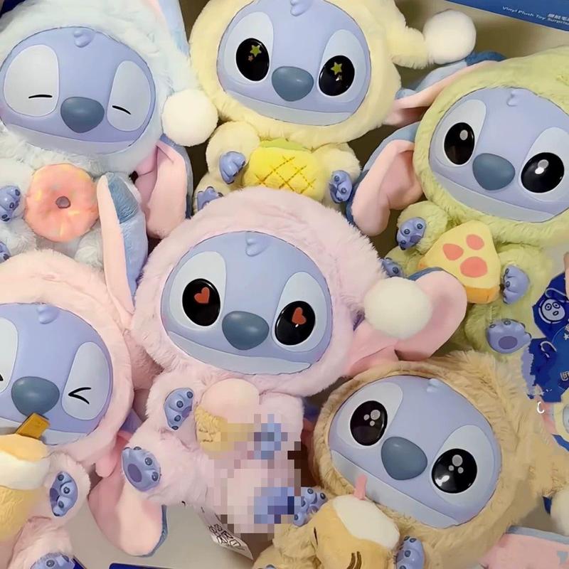 ミニと同じディズニーのスティッチのぬいぐるみ、とても眠くてもビニール製のブラインドボックスペンダントを一口食べたい|undefined