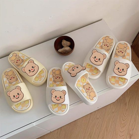New Non-slip Home Slippers for Men and Women Indoor Bathroom Exterior Wear PVC Sandals Shit Feeling Beach Summer Household