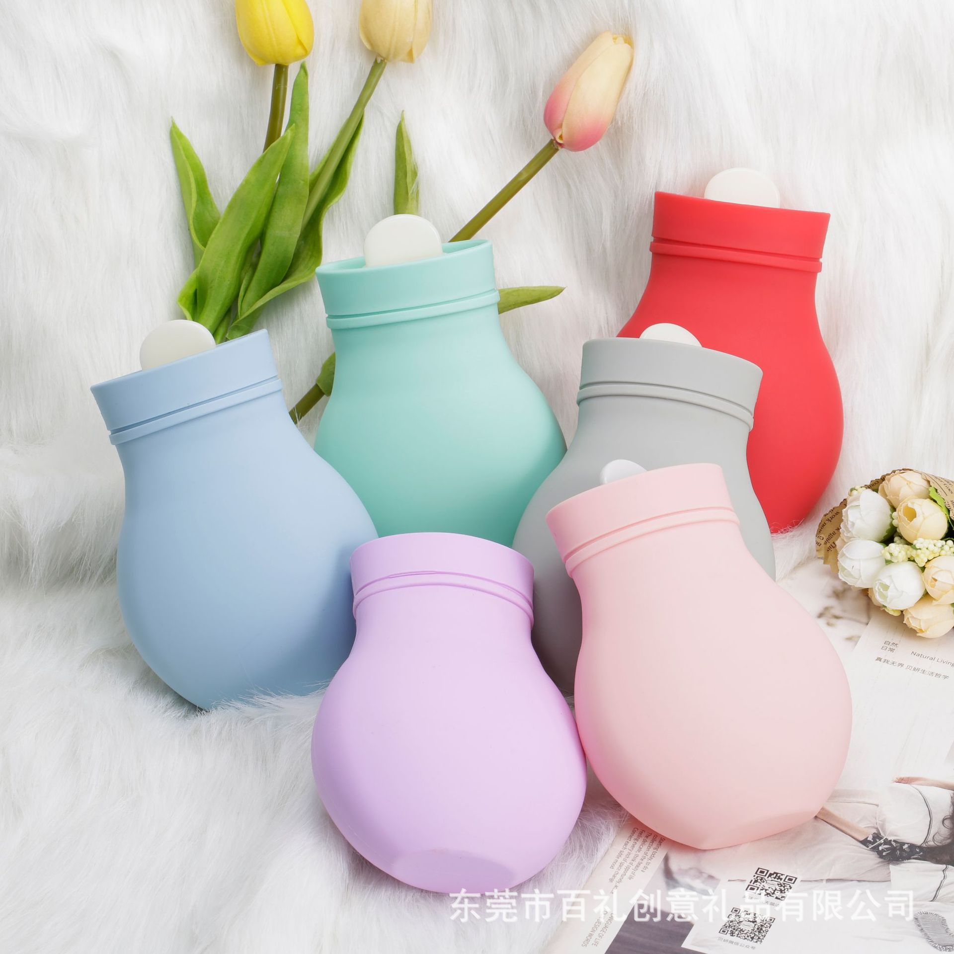 源头厂家批发现模硅胶暖手宝暖水袋春节实用小礼品赠品硅胶热水袋|ms