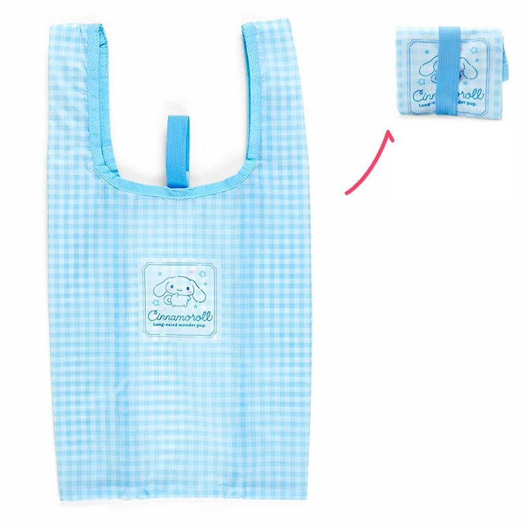 日本のハローキティ収納バッグ、楽しいクロミ収納バッグ、精巧な仕上がり、超軽量折りたたみショッピングバッグ