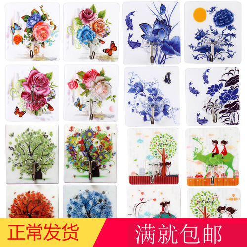 Sticky hook, strong traceless hook, traceless hook, sticky hook, transparent hook, sticky hook, strong load-bearing capacity, no need to punch holes, sticky hook