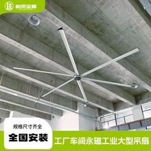 工业大风扇节能大型车间仓库7米6叶工业吊扇体育馆大风力永磁电扇