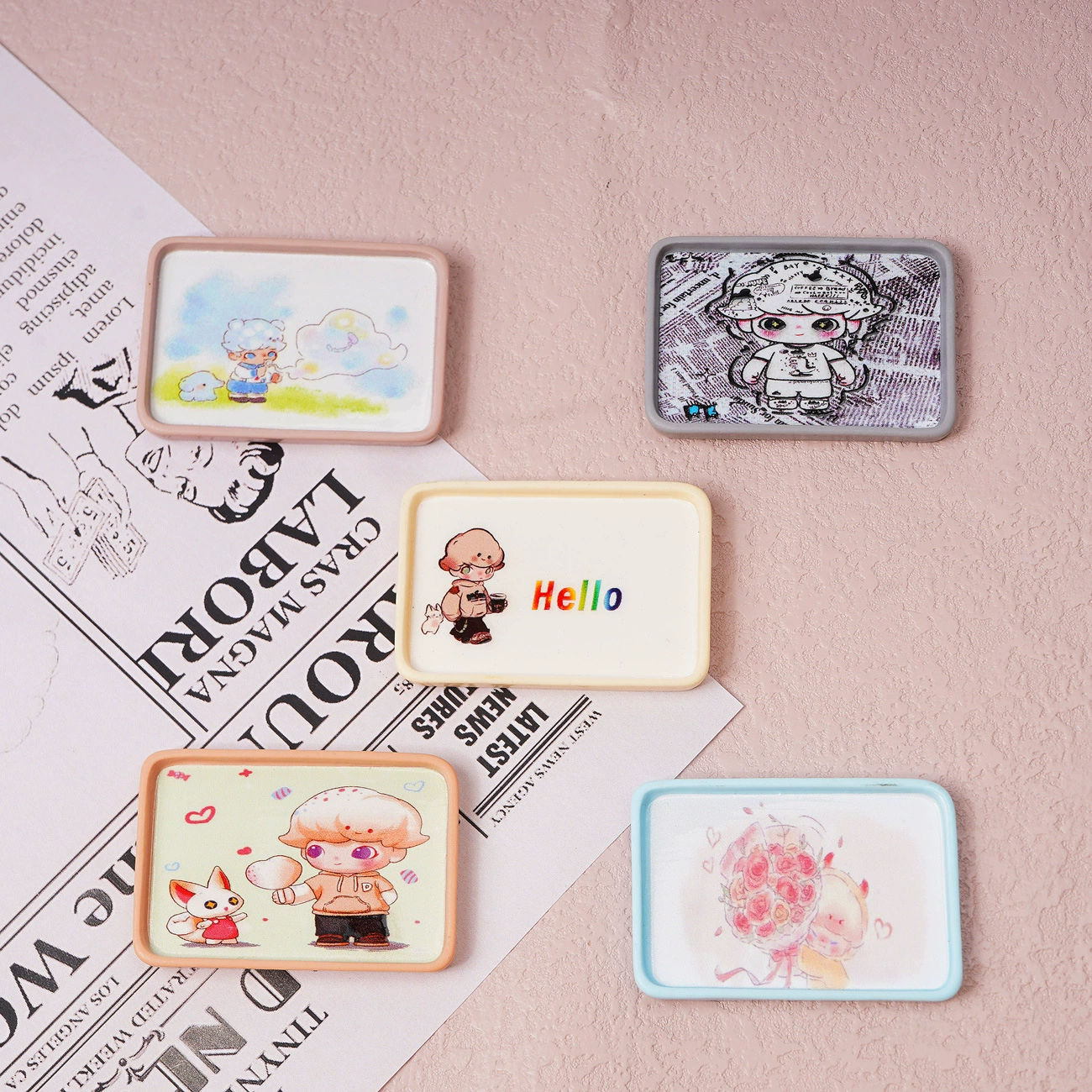 Новая мультяшная тарелка для еды Dimoo, игрушка для еды, кремовый клей, смола, поднос для десертов, аксессуары для DIY