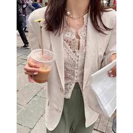 法式氛围感V领蕾丝钩花雪纺衫女秋冬配大衣内搭网纱小衫短款上衣