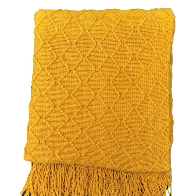 Nordic cream style sofa blanket living room air conditioning blanket knitted blanket office Cape shawl blanket sofa blanket