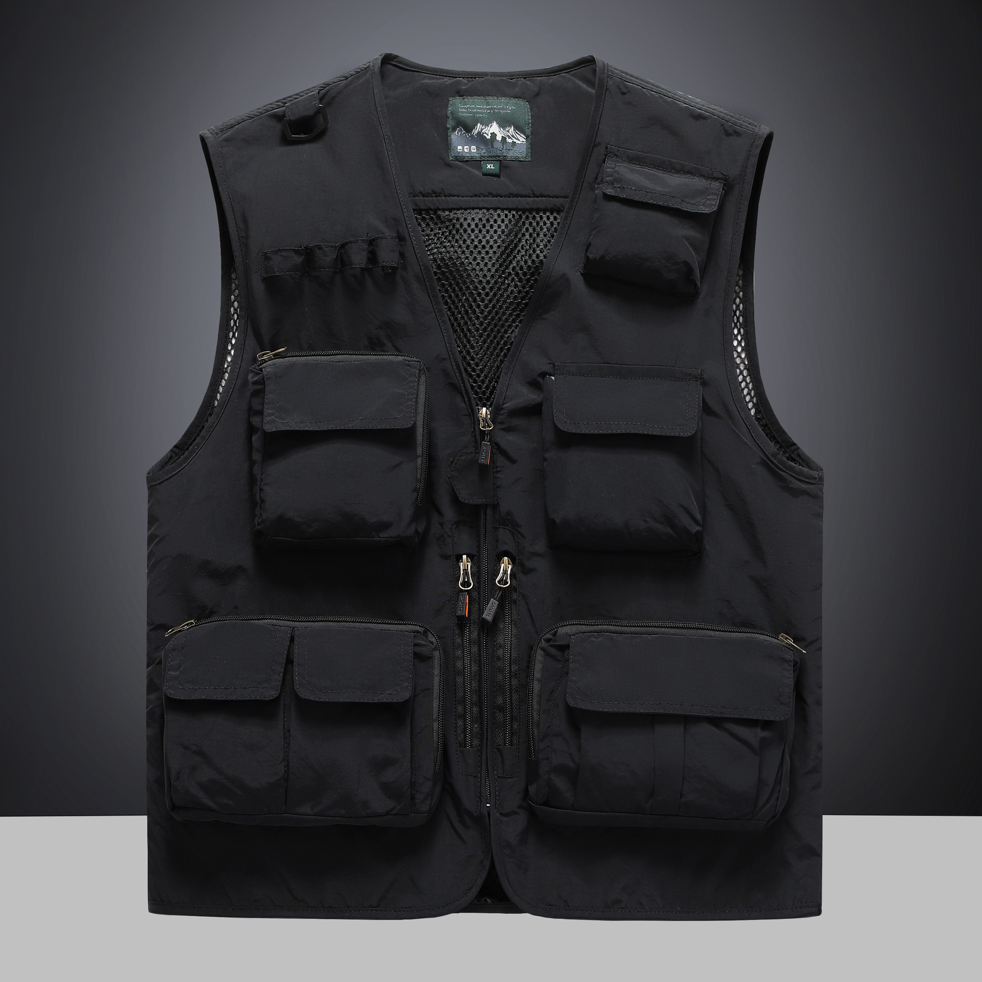 chaleco de fotografía ligero para hombres al aire libre para aumentar el peso chaqueta de pesca de hombre al aire libre chaqueta de color sólido chaleco