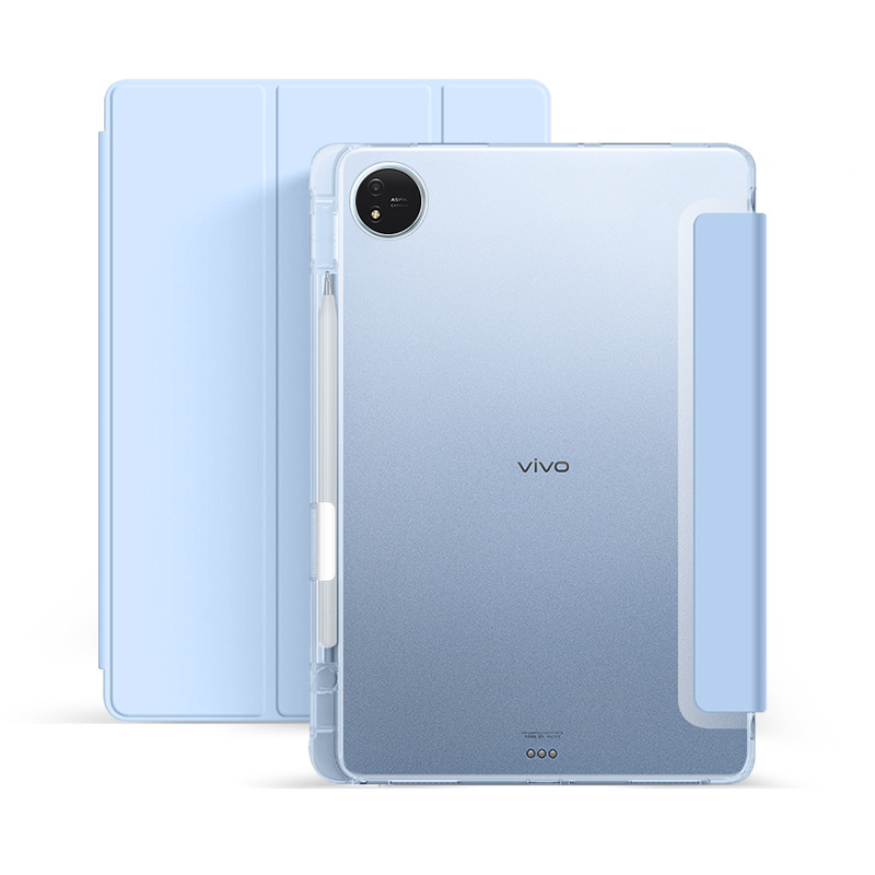 適用vivopadAirタブレット保護カバー11.5インチ三つ折り透明ペンスロットiqoopad2保護ケース12.1|undefined