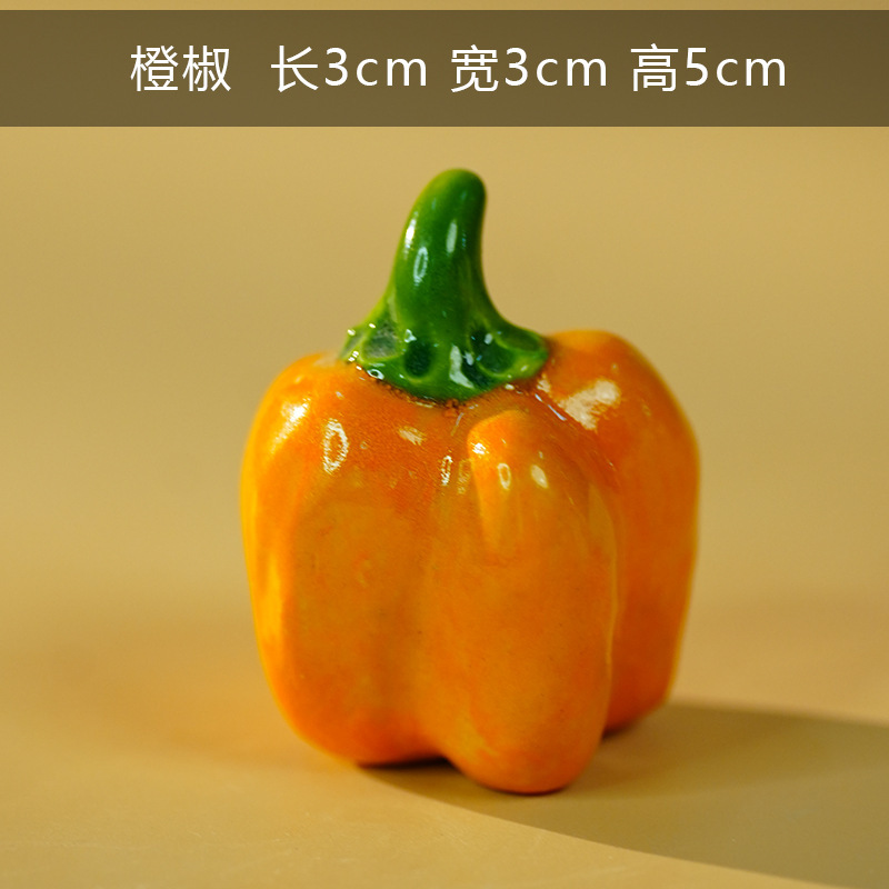 手作りの文化的で創造的な景徳鎮セラミックフルーツ装飾品デスクトップかわいい装飾品屋台小物卸売カスタマイズ|undefined