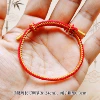 Double pumping gold silk red rope