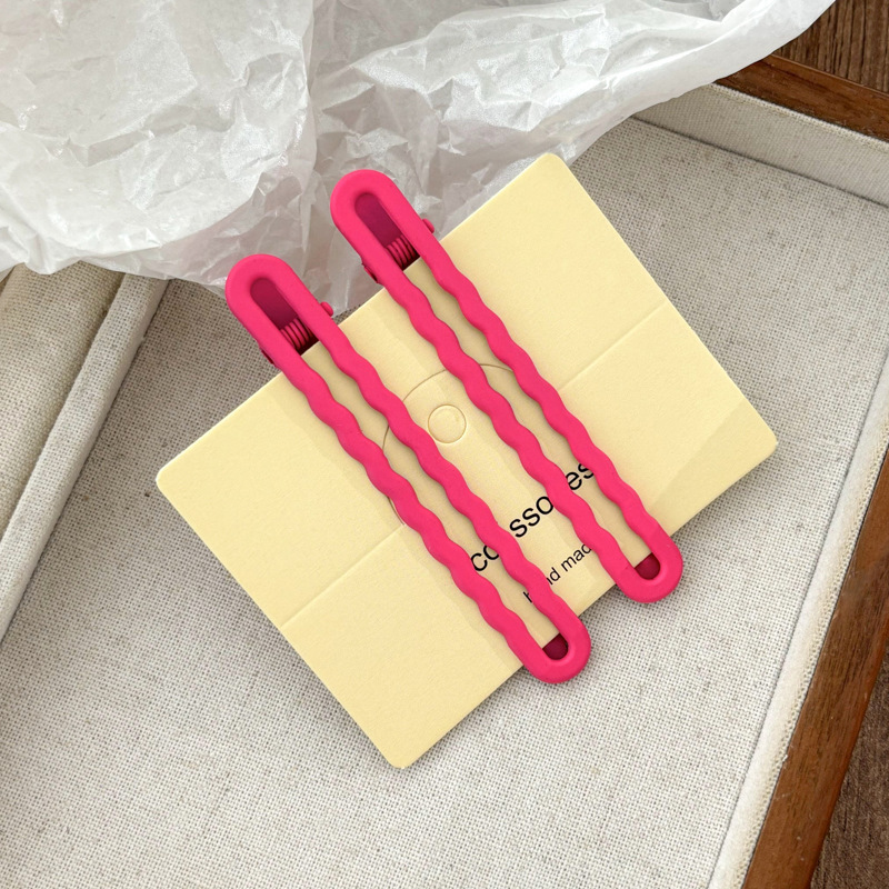 Clip de cabello coreano para adolescentes frente feminina broche clip de cabello rosa pequeño clip lateral dulce lindo tocado de cabello