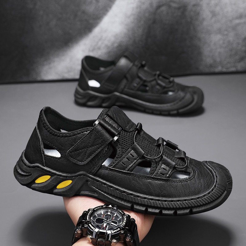 Sandalias transfronterizas Moda para hombres Baotou Jóvenes estudiantes Zapatos de playa Sandalias y zapatillas deportivas para hombres Zapatos de moda al por mayor