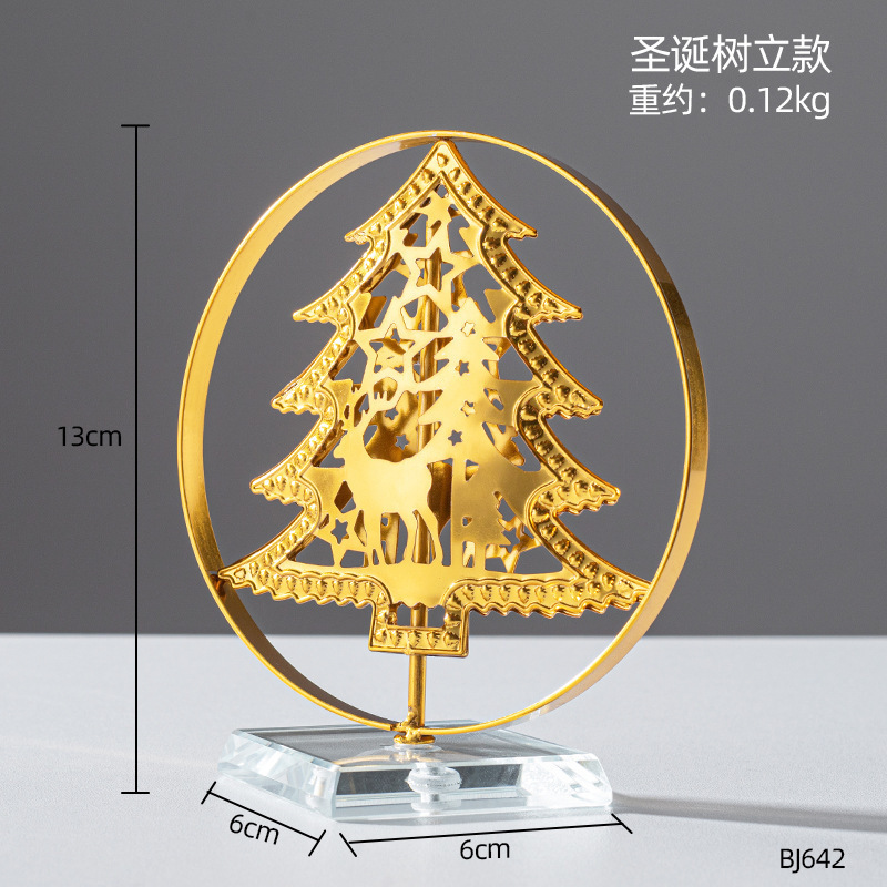 卸売りサンタクロース雪だるまヘラジカのデスクトップクリスマス雰囲気装飾装飾クリスマス樹脂振り子撮影道具|undefined