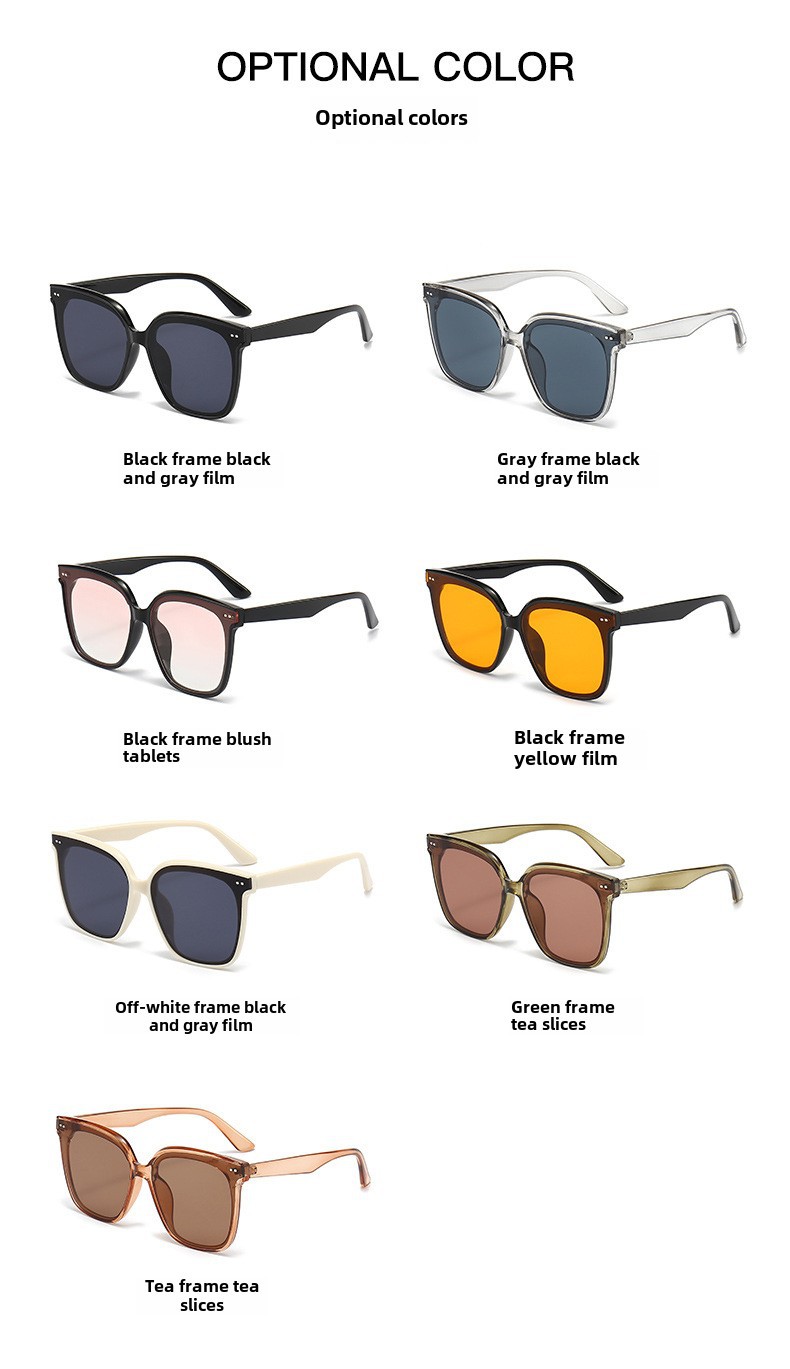 2024 nouvelles lunettes de soleil pour femmes haut de gamme grand visage minceur lunettes de soleil filet rouge photo I lunettes de soleil de protection UV_voghion.com